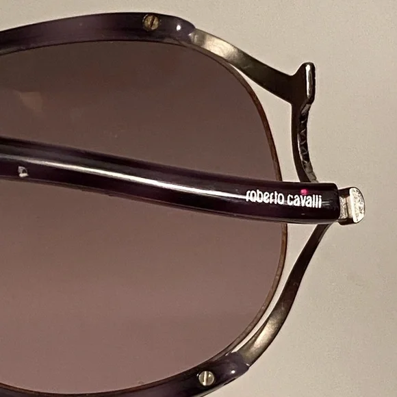 Roberto Cavalli Viola 530S 55Z Purple Silver Sunglasses 60  display picture 1